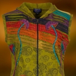 bluza z długim kapturem, vest long hood.