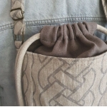 Torebka Lniana DUAL MINI Srebro