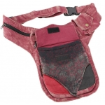 Nerka Bawełniana Goa Burgund Torebka Cross Body