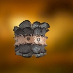 Bransoleta Skórzana Perłowa Szarość Ręcznie Malowana