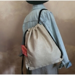 Plecak Lniany Worek Damski Czarna Pantera i Natura