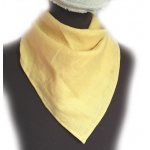 Chusta Lniana Jasno Żółta Trójkątna Unisex