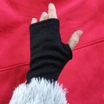 Mitenki Wełniane Klasyczne Czarne od Bayba Hit