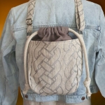 Torebka Lniana DUAL MINI Srebro