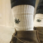 Skarpety Konopne Organiczne z Liściem Konopi rozm.41-45