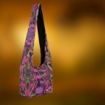 Torebka Hippie Bawełniana Tęczowy Róż na Ramię