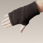 mitenki lniane czarne męskie, linen black men's mittens.