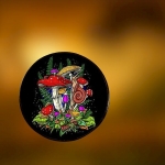 Pin Przypinka Grzyby w Paprociach