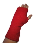 Mitenki Wełniane Klasyczne Czerwone Długie