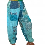 Spodnie Patchwork Haremki Turkusowe od Bayba Hit