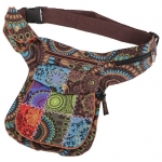 Nerka Festiwalowa Goa Patchwork Torebka na Ramię Brązy