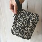 Torebka Lniana na Nadgarstek Czarna Pantera