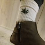 Skarpety Konopne Organiczne z Liściem Konopi r.36-40