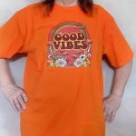 Koszulka Bawełniana Good Vibes Orange L