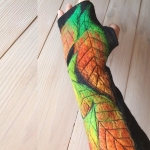 mitenki wełniane długie