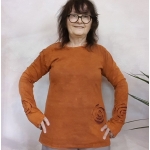 Bluzka Bawełniana Spirala Rdza L Guru Shop