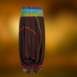 Spodnie Haremki Tie Dye Brąz Oliwka