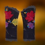 Ocieplacze na Ręce PIXIE Polarowe w Liście Klonu