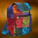 Duży Plecak Patchwork Mulikolor Plecak Hippie