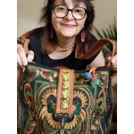 torebka hipisowska haftowana, hippie embroidered bag.