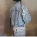 Torebka Lniana SIMPLE MINI Paski Natura