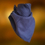Bandana Lniana Granatowa Cienka