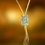 Naszyjnik Skórzany Barwy Lata na Lnie