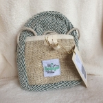 Torebka HEMP na Dokumenty Ciemno Zielona Jodełka