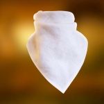 Bandana Apaszka Lniana Biała Zmiękczana