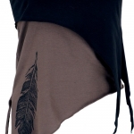 top hipisowski asymetryczny, asymmetric hippie top.