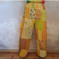Spodnie Patchwork Haremki Odcienie Żółtego od Bayba Hit