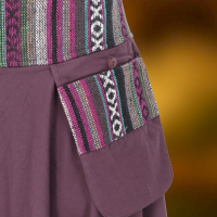 Spodnie Alladynki Haremki Bloomersy Boho z Tkanym Paskiem