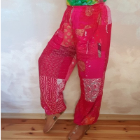 Spodnie Patchwork Haremki Odcienie Różu od Bayba Hit
