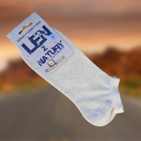 Skarpety Lniane Stopki Jasne rozmiar 44-45