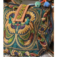torebka hipisowska haftowana, hippie embroidered bag.