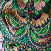 Plecak Damski Haftowany Hmong Bird Green
