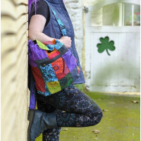 Duży Plecak Patchwork Mulikolor Plecak Hippie