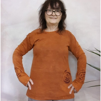 Bluzka Bawełniana Spirala Rdza L Guru Shop
