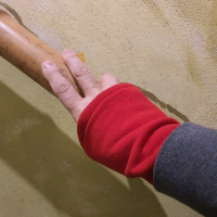 Ocieplacze na Nadgarstki Bawełniane Czerwone od Byaba Hit