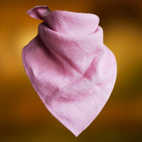 Bandana Lniana Cienka Trójkątna Peonia