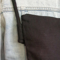 Torebka Lniana SIMPLE MINI Mała Czarna