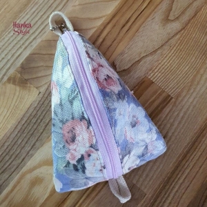 Lniana Mini Bag Różany Ogród z Lawendą