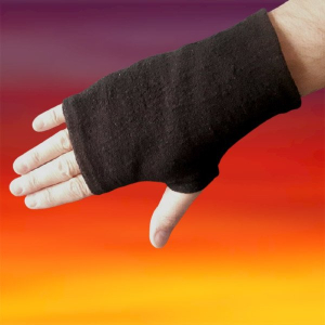 mitenki lniane czarne męskie, linen black men's mittens