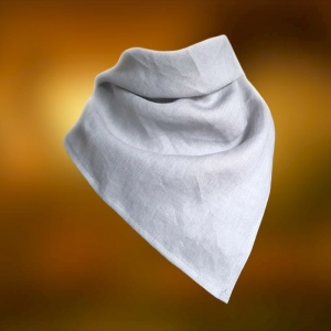 Bandana Lniana Szary Grey