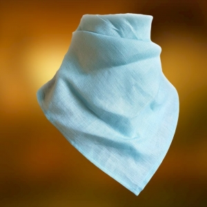 Bandana Lniana Jasny Turkus