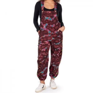 Spodnie Ogrodniczki Sztruksowe Tie Dye