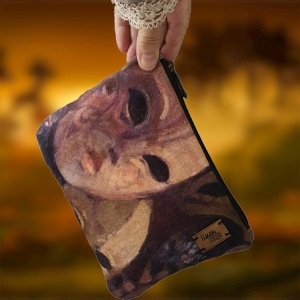 Kosmetyczka Lniana Maski Weneckie