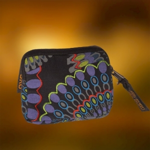Boho Hippie Portfel Saszetka Haftowana Czarna