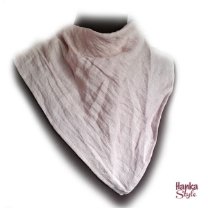 Bandana Lniana Brudny Róż ze Zmiękczanego Lnu