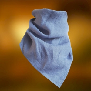 Bandana Lniana Klasyczna Indygo